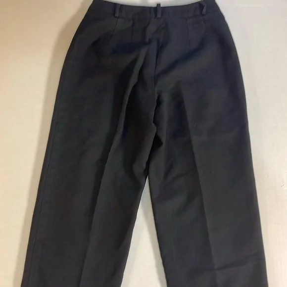 Talbots 100% Italian Wool Black Pants Made in USA Fully Lined‎ Trouser Size 4P - Picture 12 of 14